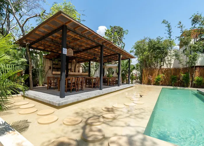 Moonstone - With Private Pool And 24hrs Security & Club Access Pousada Tulum
