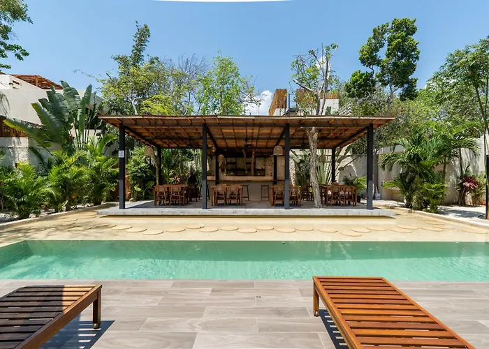 Moonstone - With Private Pool And 24hrs Security & Club Access Pousada Tulum