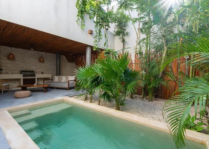 Moonstone - With Private Pool And 24hrs Security & Club Access Pousada Tulum